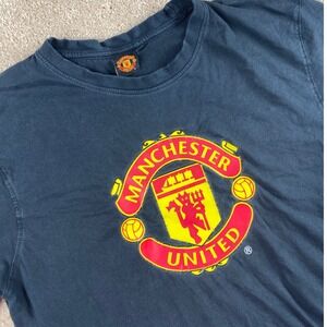 Manchester United‎ Soccer T Shirt Mens Large Football Club Crest Graphic